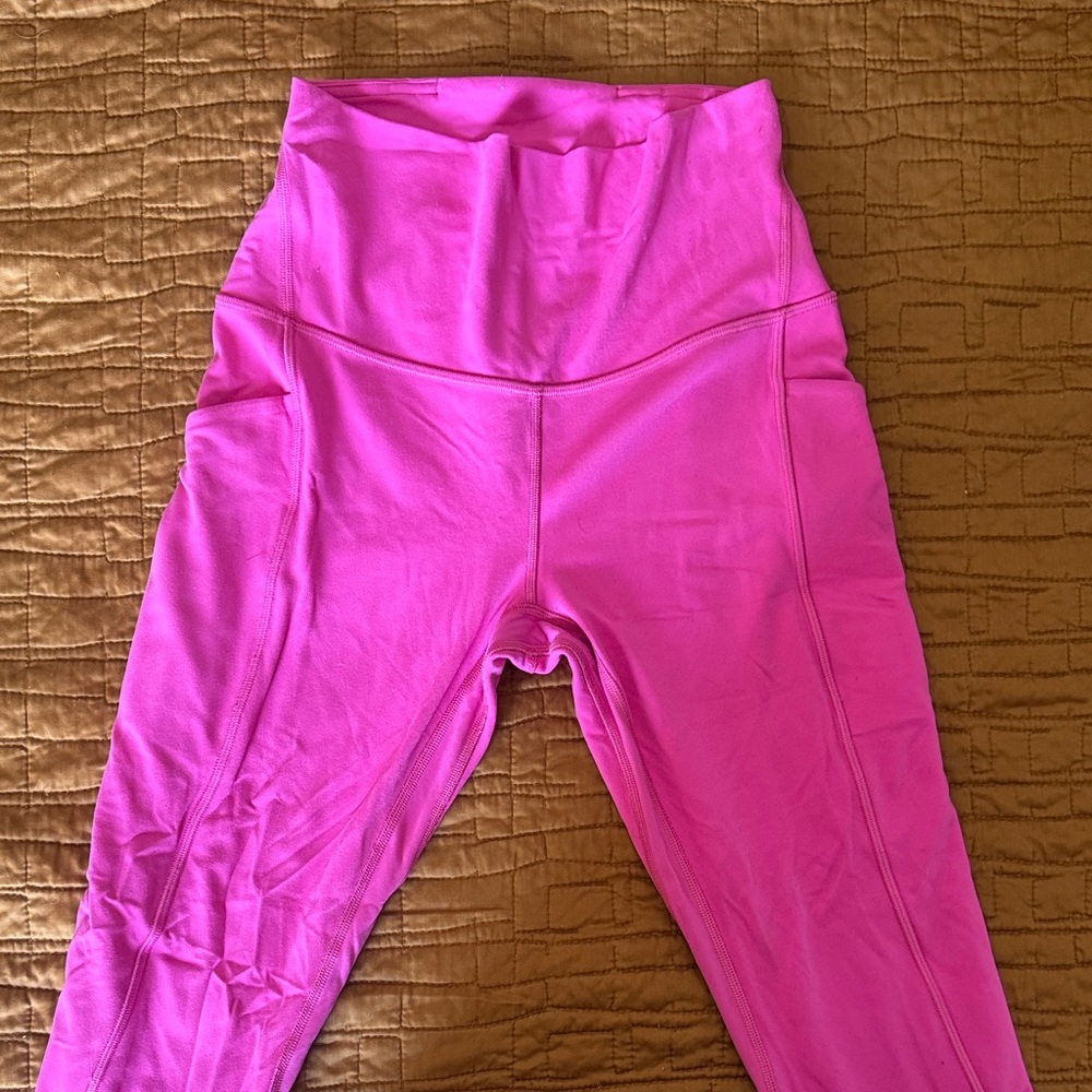 Lululemon Athletica Vibrant Pink Leggings